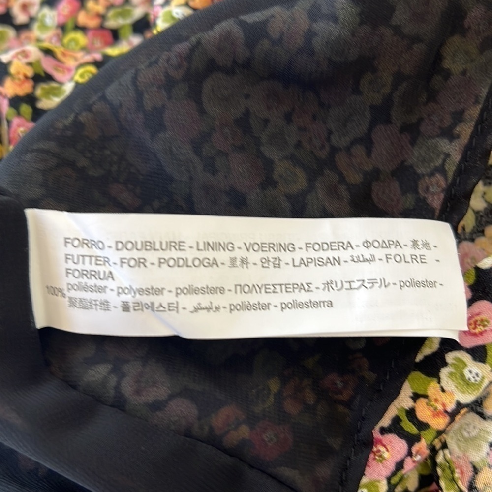 Zara Floral Print Button Front Mini Shirt Dress - Picture 10 of 14